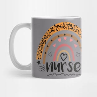 International Nurses Day Rainbow Leopard printable Gift 2021 Mug